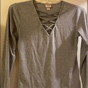 Grey Long Sleeve Shirt
